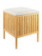 Relaxdays Laundry Basket Wooden 52l 52x39x39cm Brown