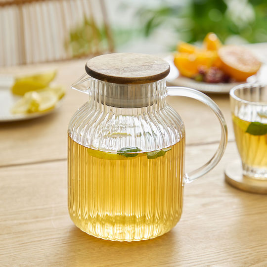 Τσαγιέρα με Φίλτρο Γυάλινη 1600ml