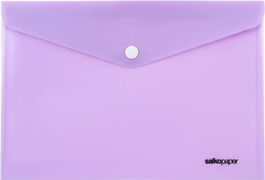 Aktenordner Schaltfläche A4 Salko Durchsichtiger Lila Pastell