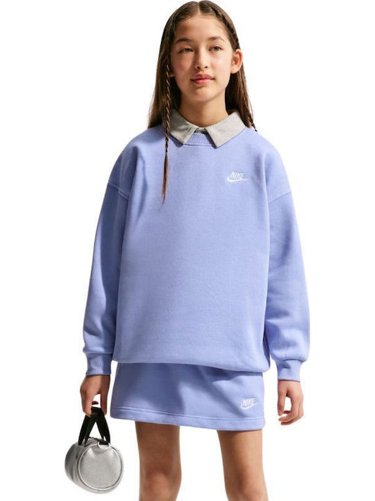 Nike Fleece Επένδυση Παιδικό Φούτερ Light Purpl...