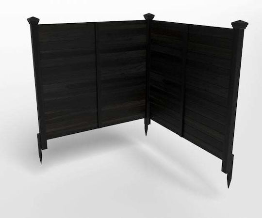 Costway σε Μαύρο Χρώμα 1.19x1.19m 2τμχ