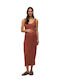 Maternity Dress Long Mahogany 20021471 Tank Mamalicious