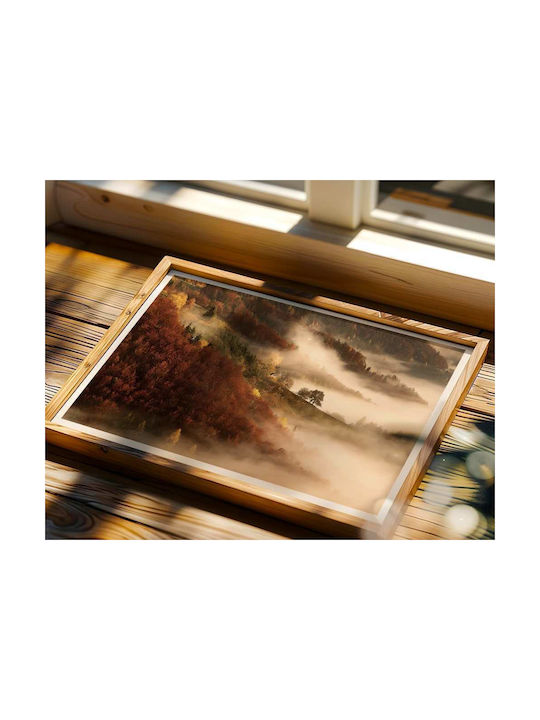 Poster Foggy Scenery Pst25124 40cm X 50cm Premium Μαύρο Ξύλινο Κάδρο