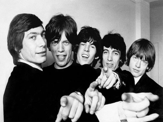 Musik Poster Rolling Stones Ms155 40cm x 50cm Premium Schwarzes Hölzernes Rahmen