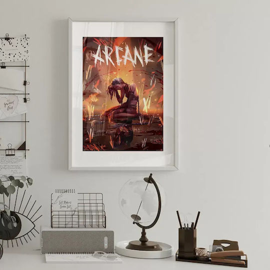 Gaming Poster Jinx Sorry Gm1114 40cm X 50cm Premium Μαύρο Ξύλινο Κάδρο