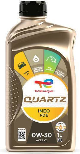 Total Quartz Ineo FDE Συνθετικό Λάδι Αυτοκινήτου 0W-30 1lt