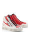 Alpinestars Stated Flair Bocanci Moto Bărbați Din Piele White Bright Red