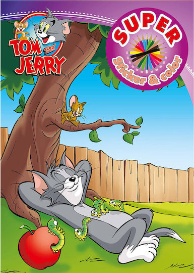 BSN Malbücher Tom Jerry mit Aufklebern