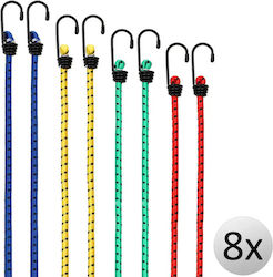 Set 8 Corzi Elastice Extensibile Monzana 40-100 Cm Prindere Fixare 3.2 Mm Cârlig Oțel Multicolore Set 8 Corzi Elastice Extensibile Monzana 40-100 Cm Prindere Fixare 3.2 Mm Cârlig Oțel Multicolore