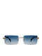 Kypers Unisex Sunglasses With Gold Metallic Frame And Gradient Lens