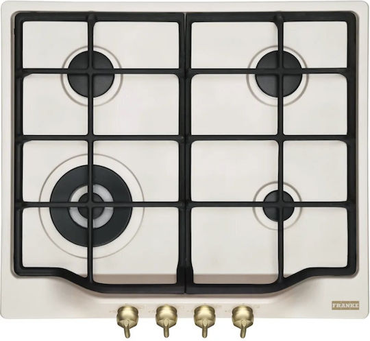 Franke COUNTRY FCHL 604 3G TC Natural Gas Autonomous Cooktop 51x59cm Pearl White 106.0696.799