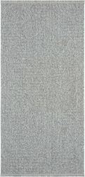 SteweHome Non-Slip Summer Wicker Rug 80x150cm Gray