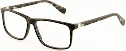 Hoffman 8297 C1 Herren Kokkali Brillengestelle mit Rezept Quadrat Schwarz