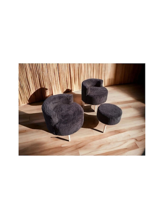 Wohnzimmermöbel-Set 2 Sessel & Hocker