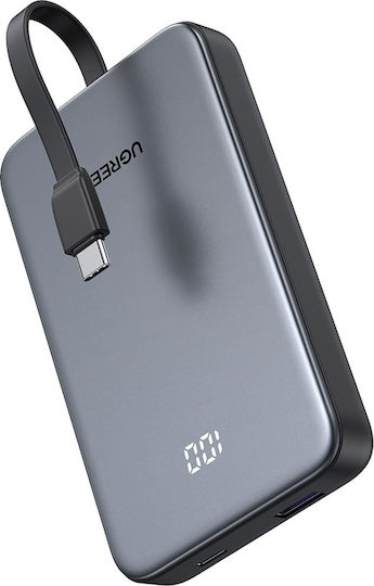 Ugreen Power Bank 10000mAh 20W με 3 Θύρες USB-C Power Delivery Γκρι