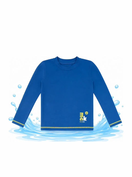 Αντηλιακή Παιδική Μπλούζα Uv Upf 50+ Marckids Μακρυμάνικη Μπλε