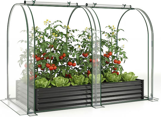 Costway Planter Box Metalic Negru Costway Planter Box Metalic Negru