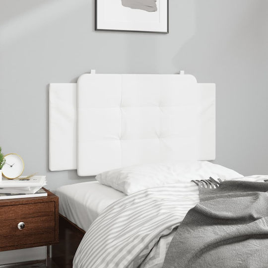 vidaXL Cushion for Headboard with Leather White 100x48cm