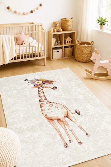 SteweHome Παιδικό Χαλί Μαύρο 50x80cm Πάχους 60mm