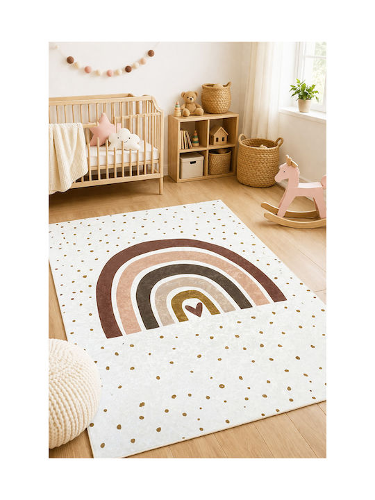 SteweHome Детски Килим Черен 80x150см Дебелина 60мм