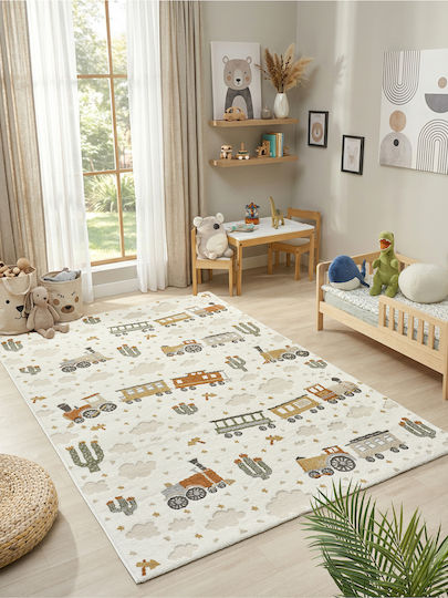 SteweHome Kids Rug Yellow 120x200cm Thickness 60mm