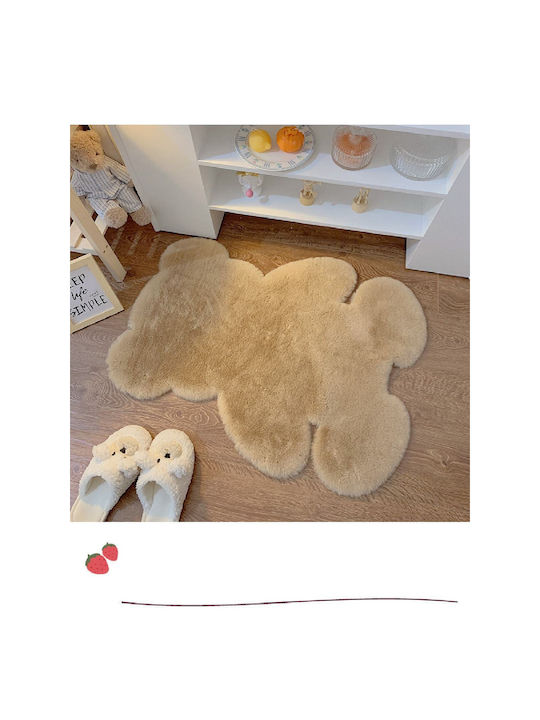 SteweHome Covor Pentru Copii Bej Rotund Cu Diametru 50cm