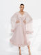 Midi Dress for Wedding / Christening Pink