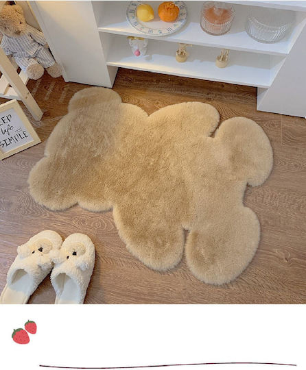 SteweHome Kinderteppich Beige nach Meter Breite 140cm
