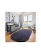 SteweHome Non-Slip Gray Runner Rug 80x290cm