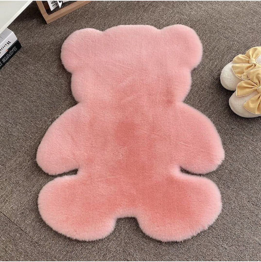 SteweHome Kids Rug Pink By Meter Width 60cm Thickness 60mm