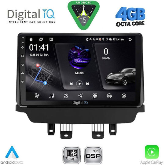 Digital IQ Car Audio System for Mazda CX-3 2014 Bluetooth USB WiFi GPS Apple CarPlay Android Auto with 9" Touch Screen