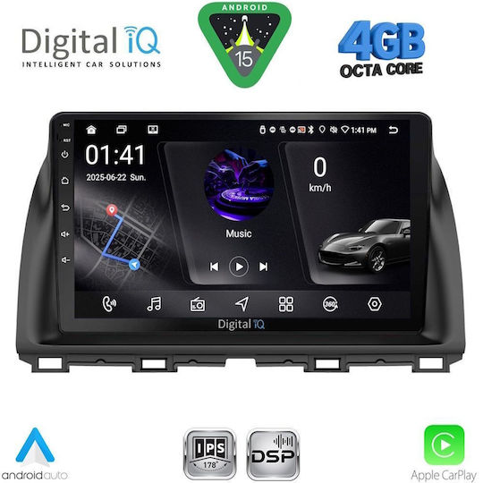 Digital IQ Ηχοσύστημα Αυτοκινήτου για Mazda CX-5 2013-2017 (Bluetooth/USB/WiFi/GPS/Apple-Carplay/Android-Auto) με Οθόνη Αφής 10"