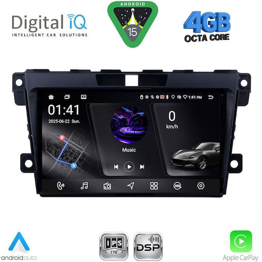 Digital IQ Car Audio System for Mazda CX-7 2006-2012 Bluetooth USB WiFi GPS Apple CarPlay Android Auto with 9" Touch Screen