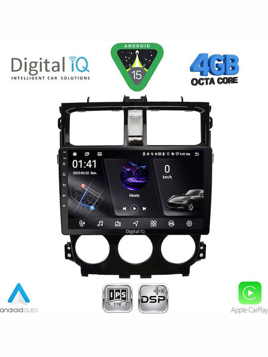 Digital IQ Car Audio System for Mitsubishi Colt 2013-2023 Bluetooth USB WiFi GPS Apple CarPlay Android Auto with 9" Touch Screen