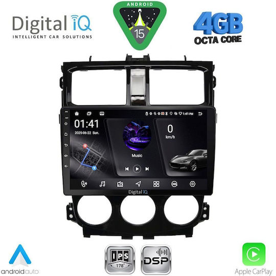 Digital IQ Ηχοσύστημα Αυτοκινήτου για Mitsubishi Colt 2013-2023 (Bluetooth/USB/WiFi/GPS/Apple-Carplay/Android-Auto) με Οθόνη Αφής 9"