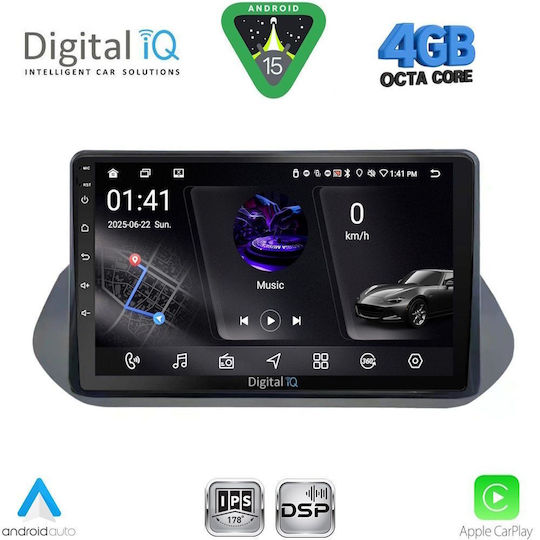 Digital IQ Ηχοσύστημα Αυτοκινήτου για Nissan Qashqai 2021 (Bluetooth/USB/WiFi/GPS/Apple-Carplay/Android-Auto) με Οθόνη Αφής 10"