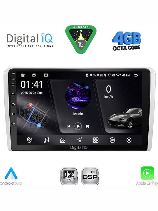 Digital IQ Car Audio System for Opel Corsa / Meriva / Tigra / Vectra 2004-2014 Bluetooth USB WiFi GPS Apple CarPlay Android Auto with 9" Touch Screen