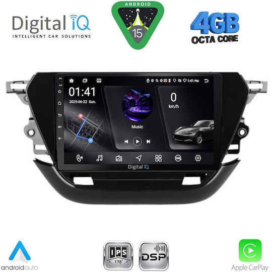 Digital IQ Ηχοσύστημα Αυτοκινήτου για Opel Corsa 2021 (Bluetooth/USB/WiFi/GPS/Apple-Carplay/Android-Auto) με Οθόνη Αφής 9"