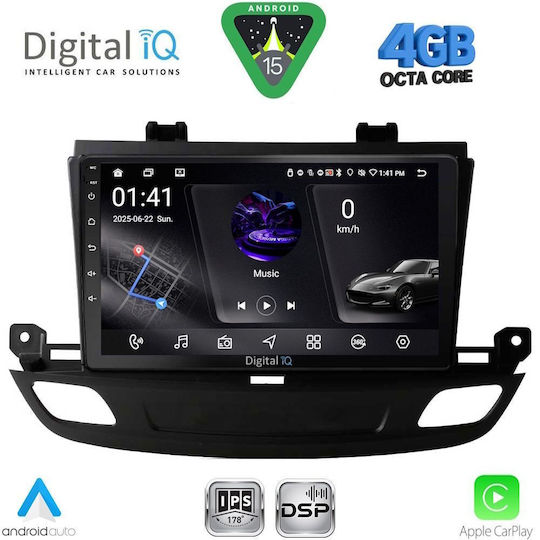 Digital IQ Car Audio System for Opel Insignia 2018 Bluetooth USB WiFi GPS Apple CarPlay Android Auto with 9" Touch Screen