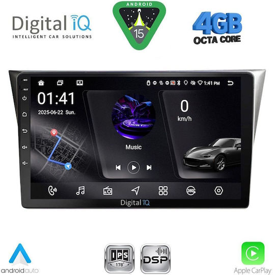 Digital IQ Car Audio System for Subaru Impreza 2002-2008 Bluetooth USB WiFi GPS Apple CarPlay Android Auto with 9" Touch Screen