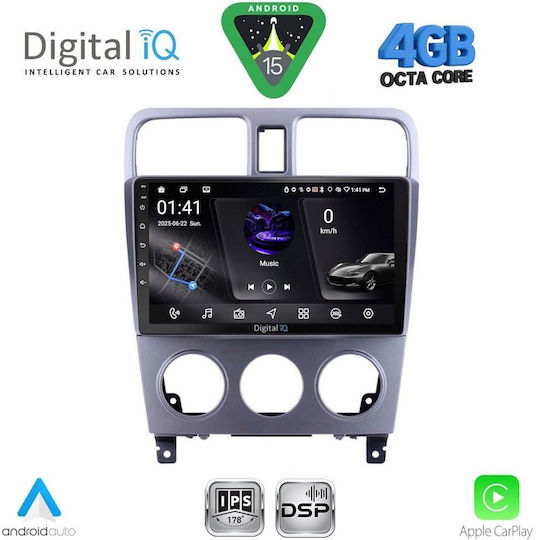 Digital IQ Car Audio System for Subaru Forester 2002-2008 Bluetooth USB WiFi GPS Apple CarPlay Android Auto with 9" Touch Screen
