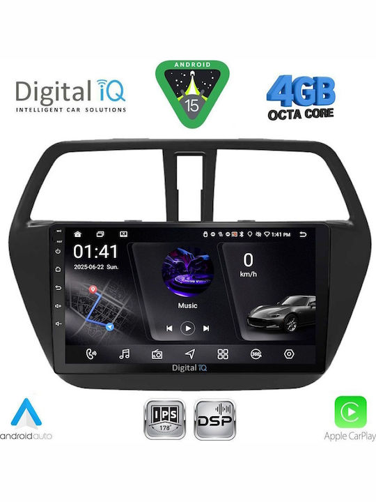 Digital IQ Car Audio System for Suzuki SX4 S-Cross 2014-2021 Bluetooth USB WiFi GPS Apple CarPlay Android Auto with 9" Touch Screen