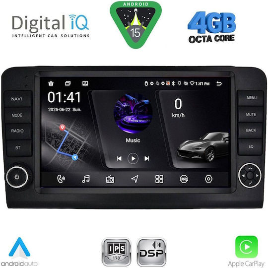 Digital IQ Ηχοσύστημα Αυτοκινήτου για Mercedes-Benz ML / GL Class 2005-2011 (Bluetooth/USB/WiFi/GPS/Apple-Carplay/Android-Auto) με Οθόνη Αφής 9"