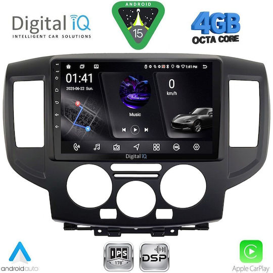 Digital IQ Car Audio System for Nissan NV200 2009-2020 Bluetooth USB WiFi GPS Apple CarPlay Android Auto with 9" Touch Screen