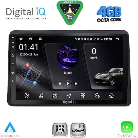 Digital IQ Ηχοσύστημα Αυτοκινήτου για Opel Movano Renault Master Nissan NV400 2020 (Bluetooth/USB/WiFi/GPS/Apple-Carplay/Android-Auto) με Οθόνη Αφής 10"