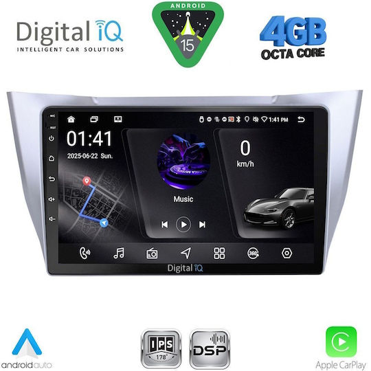 Digital IQ Ηχοσύστημα Αυτοκινήτου για Lexus RX300 2003-2008 (Bluetooth/USB/WiFi/GPS/Apple-Carplay/Android-Auto) με Οθόνη Αφής 10"