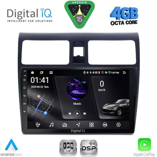 Digital IQ Ηχοσύστημα Αυτοκινήτου για Suzuki Swift 2005-2011 (Bluetooth/USB/WiFi/GPS/Apple-Carplay/Android-Auto) με Οθόνη Αφής 10"