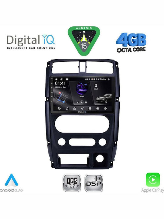 Digital IQ Car Audio System for Suzuki Jimny 2007-2017 Bluetooth USB WiFi GPS Apple CarPlay Android Auto with 9" Touch Screen