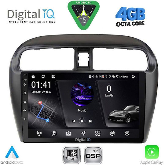 Digital IQ Car Audio System for Mitsubishi Space Star 2013-2020 (Bluetooth/USB/WiFi/GPS/Apple CarPlay/Android Auto) with 9" Touch Screen