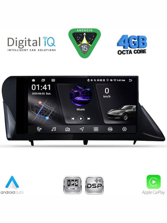 Digital IQ Car Audio System for Lexus RX 2009-2014 (Bluetooth/USB/WiFi/GPS/Apple CarPlay/Android Auto) with 9" Touch Screen